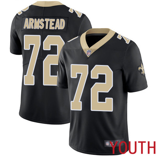 New Orleans Saints Limited Black Youth Terron Armstead Home Jersey NFL Football 72 Vapor Untouchable Jersey